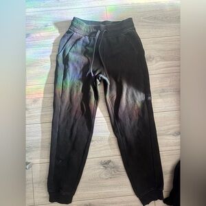 lululemon black scuba track pants